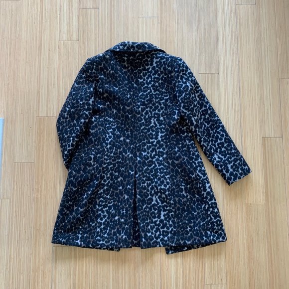 Via Spiga Leopard Print Wool Coat - Picture 2 of 2